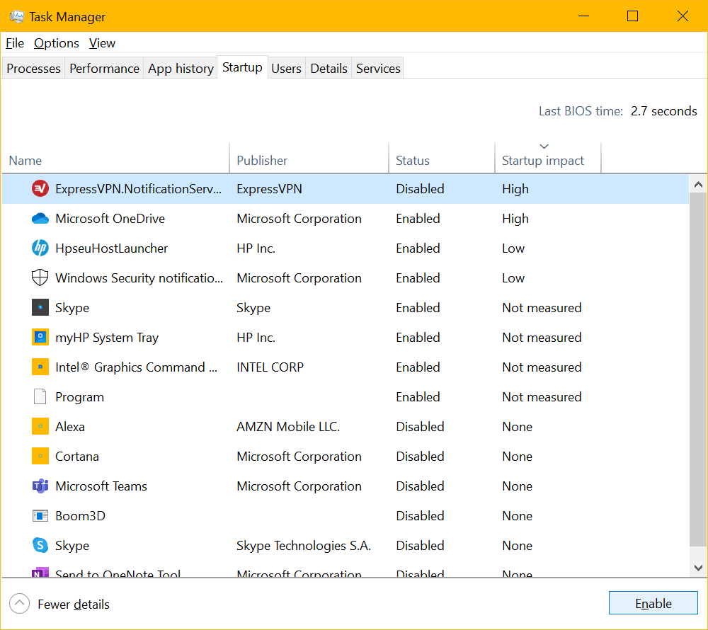 task manager in windows 10