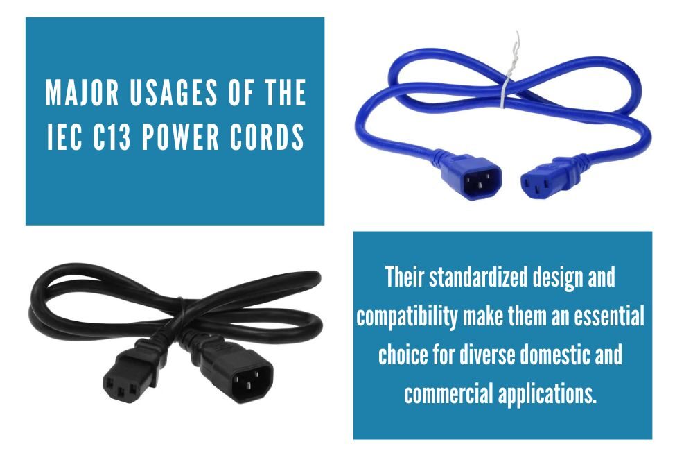 Major Usages of the IEC C13 Power Cords