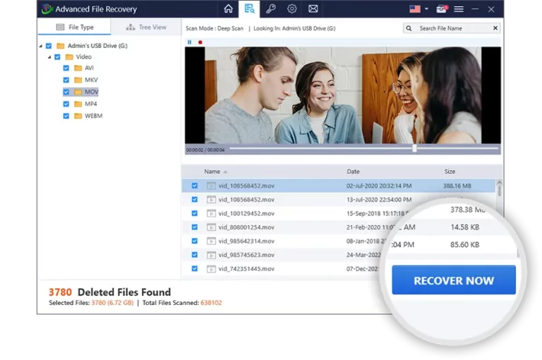 Using Advanced File Recovery Soft